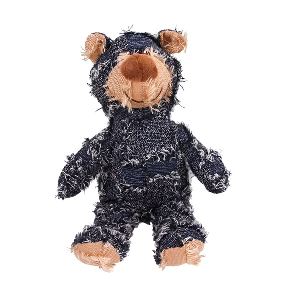 BESTSKY Heavy Duty Dog Toy for Aggressive Chewers,Indestructible Bear Dog Toy,Squeaky Dog Toy for Heavy Chewers,Unbreakable Stuffed Plush Dog Toy for Aggressive Chewers (Blue)