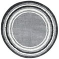 thumbnail image 2 of SAFAVIEH Border & Stripe Hyram Bordered Shag Runner Rug, Grey/Black, 2'2" x 8', 2 of 4
