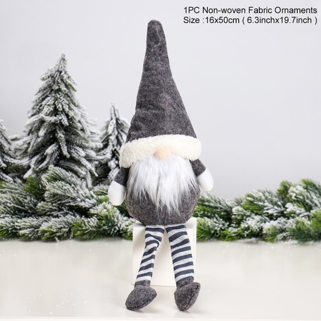 Adornos navideños de Papá Noel, decoración de árbol, alce, muñeco de nieve, muñeco de peluche, decoraciones navideñas para el hogar, regalo colgante de Navidad 2023 para niños