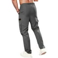 thumbnail image 4 of WTOBBY Men's Outdoor Lightweight Jogging Trousers for Hiking and Work, Sports Casual Multi-Pocket Design, Breathable and Functional for Active Wear,Gray L, 4 of 5