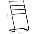 thumbnail image 4 of MyGift 32 inch Black 4 Tier Freestanding Metal Towel Rack, 4 of 6