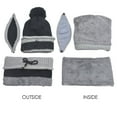 thumbnail image 6 of Cyiecw Winter Warm Knitted Beanie Hat Scarf and Mask Set  for Women Black, 6 of 7