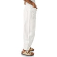thumbnail image 5 of Elastic Middle Waist Women Casual Jeans Drawstring Denim Pants with Front Pocket, 5 of 6