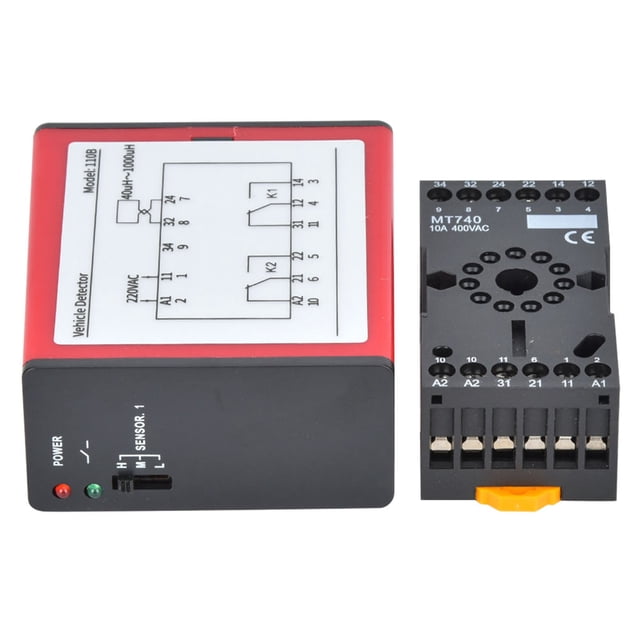 Detector de bucle para vehículos, detector inductivo para vehículos de bucle inductivo de un solo canal, detector de vehículos con bucle inductivo, durabilidad mejorada NikouMX herramienta