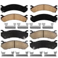 thumbnail image 5 of Detroit Axle - 4pc Brake Pads for GMC Yukon XL Sierra Chevy Avalanche Suburban Yukon XL 2500, Sierra Silverado 1500 2500 3500 HD, Hummer H2, Front and Rear Ceramic Brake Pads Replacement, 5 of 7