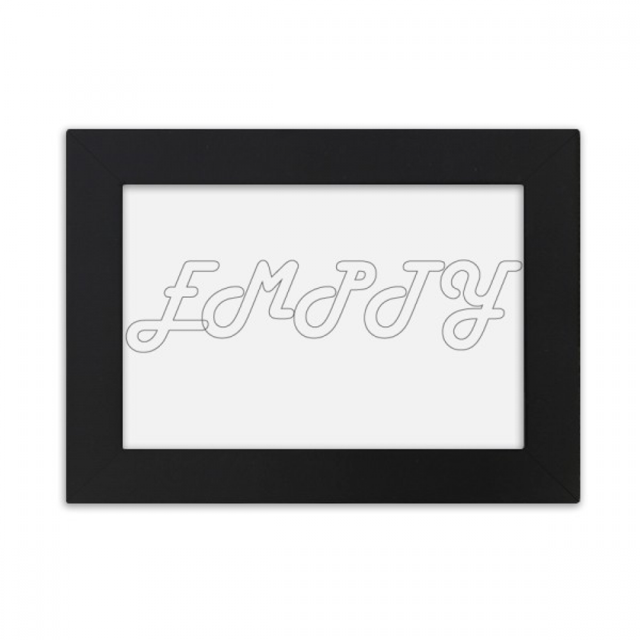 Stylish Characters Empty Desktop Photo Frame Ornaments Picture Art Painting