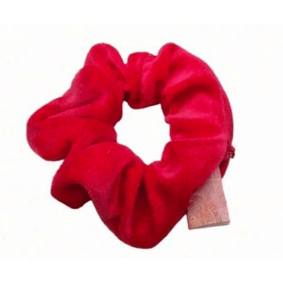 Hidden Zipper Pocket Scrunchie, Pink, 1 Piece