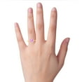 thumbnail image 4 of Crown Setting Lab-Created Pink Sapphire Engagement Ring In 14k Yellow Gold, 4 of 6