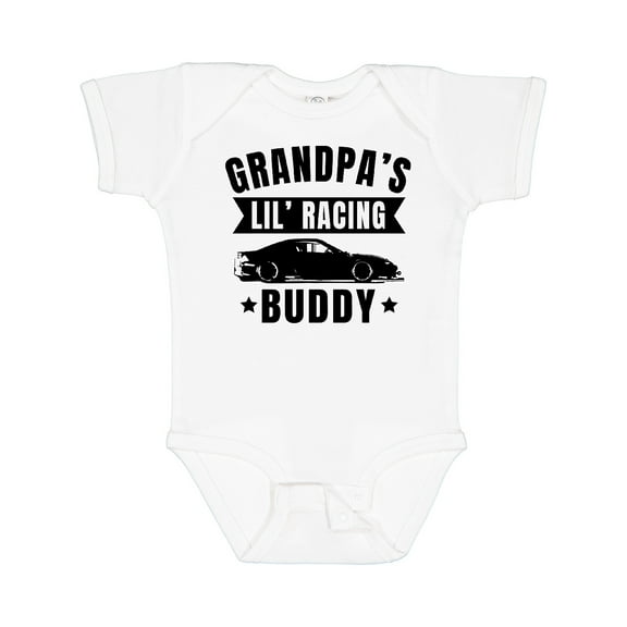 Inktastic Grandpas Lil Racing Buddy Boys or Girls Baby Bodysuit