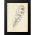 thumbnail image 2 of Harper, Ethan 11x14 Black Modern Framed Museum Art Print Titled - Feather Sketch II, 2 of 5