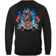 thumbnail image 3 of Fire Dog First In Last Out Firefighter Hoodie, 3 of 7