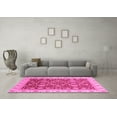 thumbnail image 3 of Ahgly Company Indoor Square Oriental Pink Traditional Area Rugs, 5' Square, 3 of 4