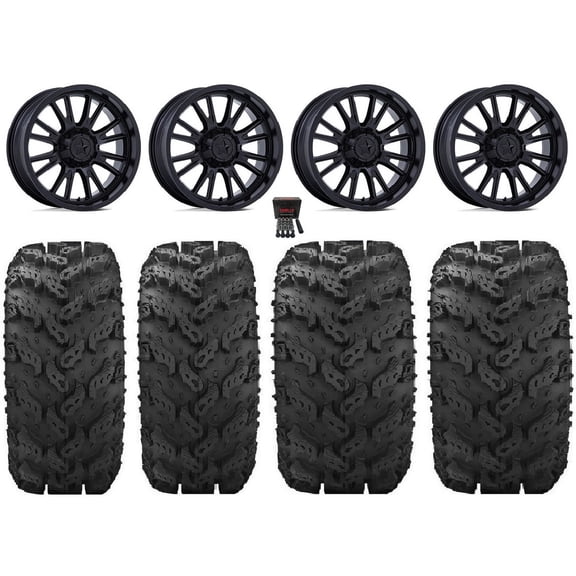 MSA ThunderLips 14" Wheels Black 26" Reptile Tires Polaris RZR XP 1000 / PRO XP / Ranger XP 900/1000