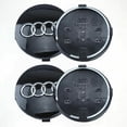 thumbnail image 1 of 4 cubiertas para cubo de rueda de coche compatibles con Audi de 60 mm, ABS, de aluminio y ABS, accesorios decorativos para coche., 1 of 5
