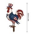 thumbnail image 3 of Darzheoy Metal Rooster Yard Decor, Handcrafted Wrought Iron Statue, Rustic Farmhouse Yard Ornament, Weatherproof Outdoor Decor for Porch, Patio, Lawn, Garden, Front Door, 3 of 7