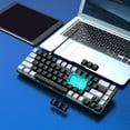 thumbnail image 3 of 68 Key Mechanical Gaming Keyboard With Ice Blue Backlight, Double Color Key Cover, Ergonomic Design, Strong Compatibility For , OS X,, 3 of 8