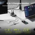 thumbnail image 3 of Cargador Power Strip Sharge 6 en 1, 100 W, GaN PD, cable de 1,5 m, 3 of 6