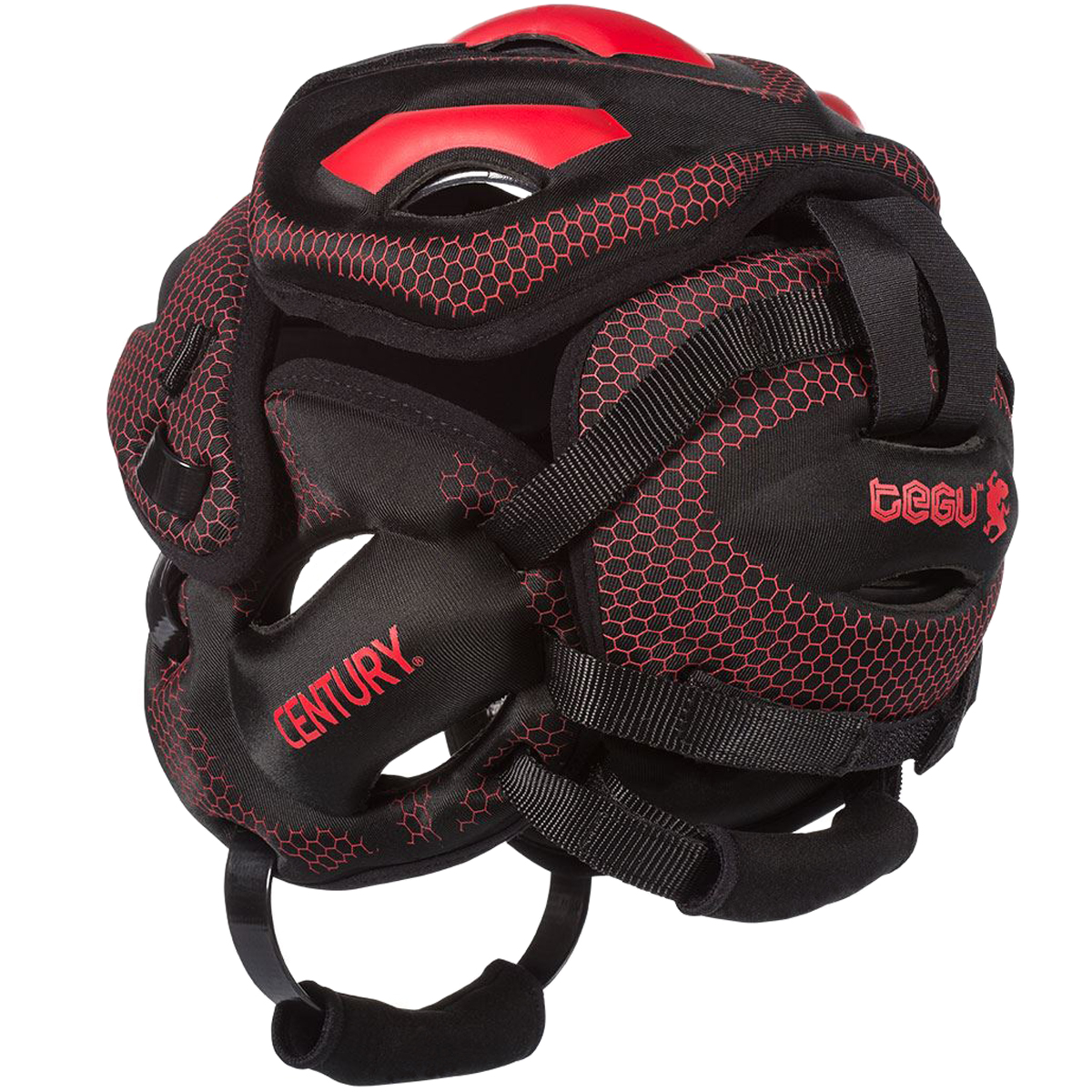 Black/Red Century Tegu LowProfile Martial Arts Training Headgear