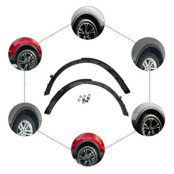 Rear Fender Trim Set For 2011-2019 Ford Explorer Fender Trim Molding Moulding