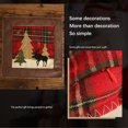 thumbnail image 3 of Bearachild Funda de almohada Funda de cojín de tela a cuadros Fundas de almohadas lindas Decoración de Navidad Elk Santa Claus Manteles de para la Kits de decoración para fiestas Bearachild HA070234-00B, 3 of 6