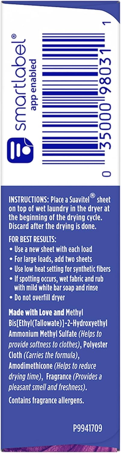 Complete Dryer Sheets, Fabric Conditioner, Lavender Scent, 18 Sheets