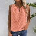 thumbnail image 1 of LOVZFMLL Débardeurs pour Femmes T-shirt Col Rond Décontracté Sans Manches Débardeur Ajouré, 1 of 7