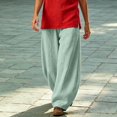 thumbnail image 2 of XAOFW Plus Size Wide Leg Pants For Women Loose Fit Elastic Waist Casual Harem Trousers Everyday Comfort Palazzo Pants For Women Versatile Bottom XXXL, 2 of 4