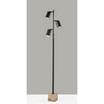 thumbnail image 3 of Adesso Rutherford 64" 3-Light Adjustable Dimmable LED Travertine & Black Tree Floor Lamp, 3 of 5