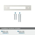 thumbnail image 4 of Amerock Medora 5-1/16 inch (128mm) Center-to-Center Rectangle Polished Nickel Cabinet Pull Backplate, 4 of 6