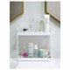 thumbnail image 4 of Organizador de encimera de baño Aisung, bandeja de tocador de 2 niveles, blanca, 4 of 5