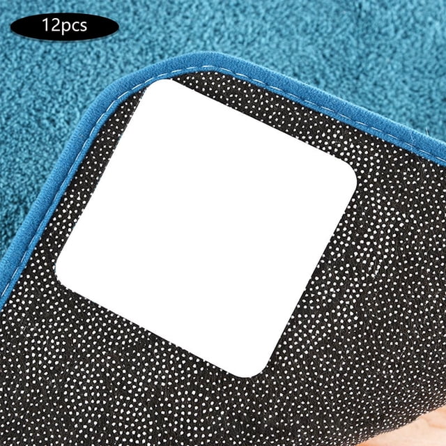 Alfombrilla antideslizante Gripper Grip Rincones de alfombra Lavable Extraíble Cinta adhesiva para alfombras Adhesivos para alfombras Pinzas para Blanco 12 piezas Macarena Agarrador de alfombras