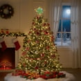 thumbnail image 4 of 3D Wrought Iron Christmas Tree Topper Star with Multicolor Glitter Ribbon and 20 LED Lights, 4 of 6