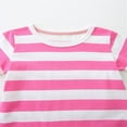 thumbnail image 4 of Cethrio Kids Girls Dresses, Short Sleeve Casual Printed Cotton Summer Dresses Pink Size 7 T, 4 of 6
