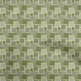 thumbnail image 1 of oneOone Cotton Cambric Olive Green Fabric Floral Sewing Material Print Fabric By The Yard 56 Inch Wide, 1 of 1