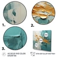 thumbnail image 3 of Designart "Blue Oasis IV" Abstract Landscape Canvas Art Print, 3 of 5