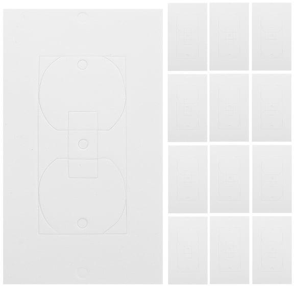 REACHISE 50pcs Outlet Insulation Pads Wall Plate Insulation Gasket Wall Gasket Replacement Socket Outlet Sealers
