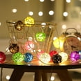 thumbnail image 6 of AuroraX Valentines Day Rattan Ball String Lights Usb Powered Cozy Led Globe Fairy Lights Aesthetic Bedroom Wall Decor, Romantic Valentine'S Day Party Mood Lighting Gift, 6 of 9