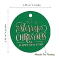 thumbnail image 6 of Inkdotpot Merry Christmas & Happy New Year Text Bottle Tag Real Rose Gold Foil Favor Hang Tags Pack Of 100, 6 of 7