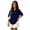 3# Navy, variant on The Children's Place Girl's Short Sleeve Ruffle Pique Polo Shirt