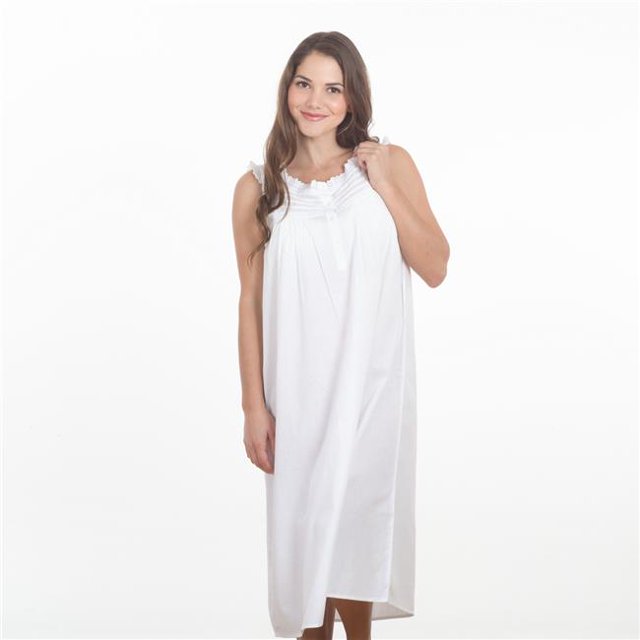 Longue Robe de Nuit, Blanche - Medium