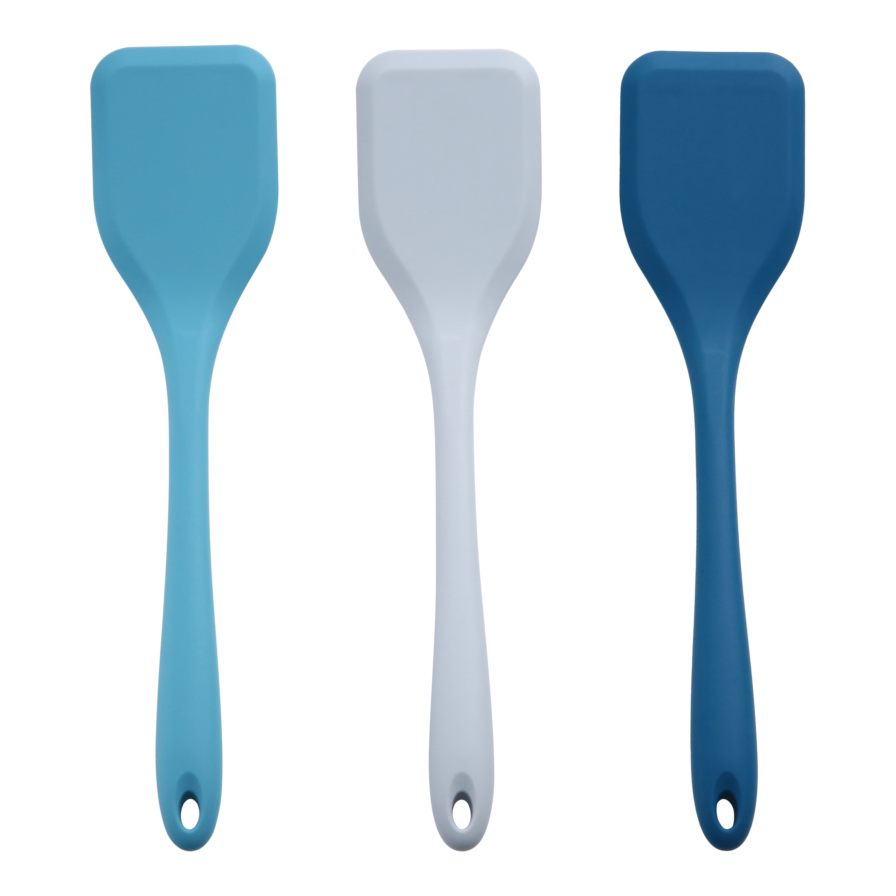 Spatule spatule en silicone solide résistante à la chaleur Mainstays, bleu marine, gris ou bleu sarcelle Spatule solide en silicone MS Color