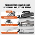 thumbnail image 2 of Stainless Steel Work Table 24x30x36 Inch, Commercial Prep Table Heavy Duty, Adjustable Height Metal Workstation for Kitchen, Restaurant, Hotel, 2 of 7