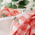 thumbnail image 5 of YELEE Queen Size Comforter Cover Bedding Set of 3 Pink Plaid Flower Printed Duvet Cover with 2 Comfy Pillowcases, 5 of 6