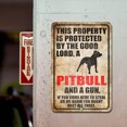thumbnail image 3 of Placa Metal Vintage Advertencia Perro Pintura Hierro Rectangular Arte La Pared Decor20x30cm, 3 of 9
