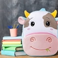 thumbnail image 5 of Jiibva Plush Animal Shaped Backpack, Cute Furry Mini Rucksack for Daily Use, 5 of 7