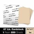 thumbnail image 3 of Springhill Digital Vellum Bristol Cover Tan, Letter, 8.5 x 11, 67lb, 250 Sheets, 1 Ream, 3 of 4