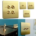 thumbnail image 3 of Exceptional Durability Retro Brass Toggle Light Rocker Switch With Lever Action 1 Gang, 3 of 4