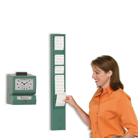 ACROPRINT 150NR4 Time Clock, Auto Electric - Month, Date, Hours, Minutes