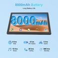 thumbnail image 2 of 10.1 Inch Tablets, Android Tablet 128GB ROM 512GB Expand, 1920*1080 IPS Screen 8-Core Processor 5MP+8MP Dual Camera WiFi Bluetooth, Black, 2 of 10