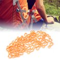 thumbnail image 4 of Snap Hooks For DIY Handmade Crafts, Portable Plastic Key Chain Clip Hooks DIY Toys Key Rings Cute Snap Clip Hooks Hard Plastic Clips  For Home Orange 50Pcs, 4 of 8